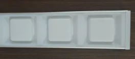 65MM /铝材串连款 方块乳白罩 (吊线加2.5元)